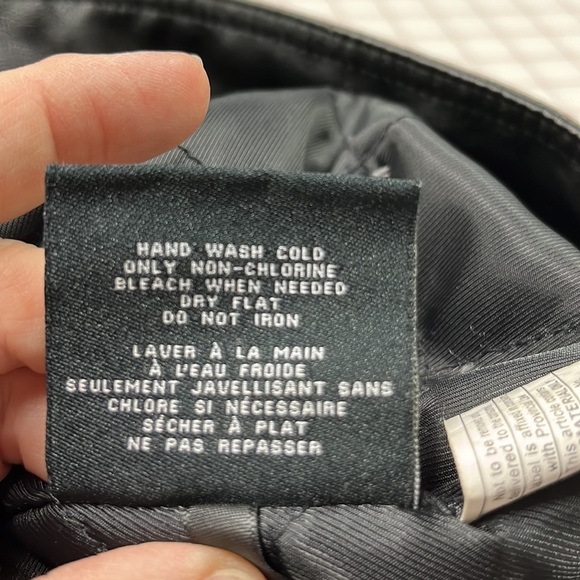 COLE HAAN SIGNATURE Men's Faux Leather Black Bomber Weekend Moto Jacket SZ 3X - Picture 12 of 15